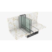 SAUC44 Oversize Panel Sliding Door System, Automation Ready, 500kg, 44mm Glass, Multipoint Security, Inline Glazing, Advanced Drainage, High Performance Aluminium Doors